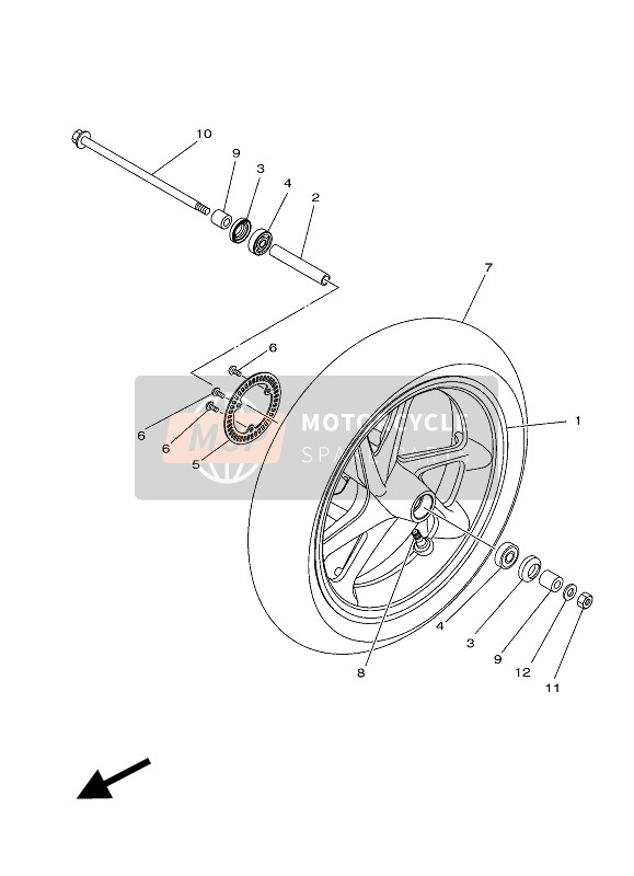 Roue avant